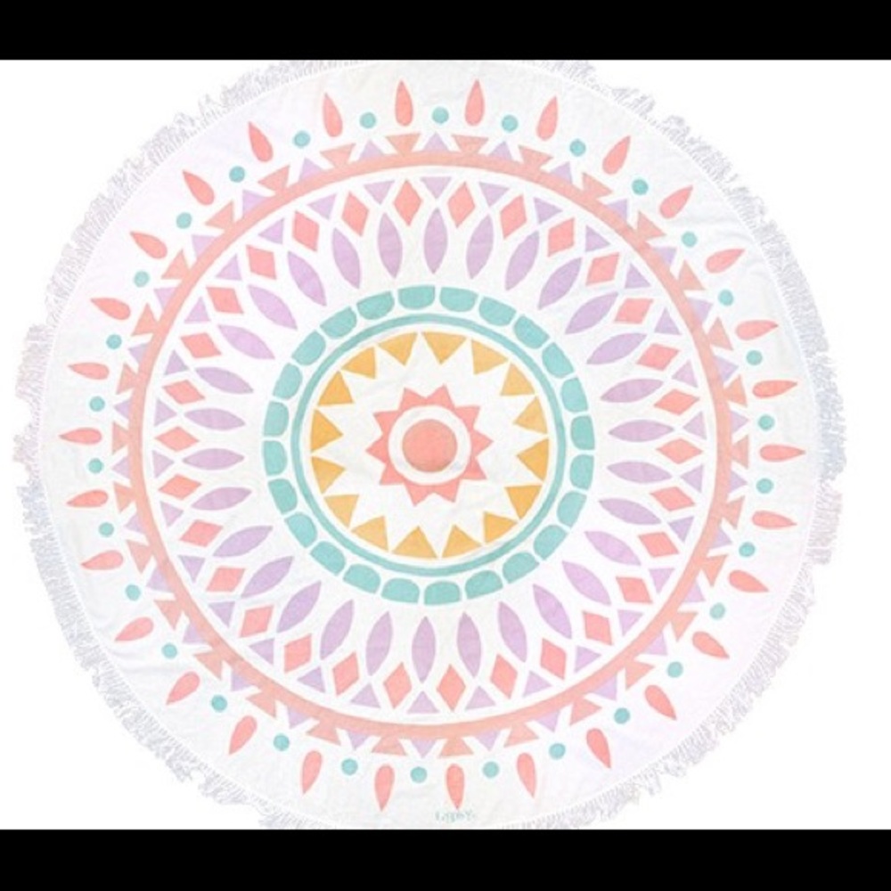Round beach blanket